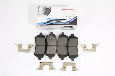 Pastillas de freno delanteras de cerámica completa Asianaautos con herrajes para Mazda 2 2011-2014 Foto 1 de 4