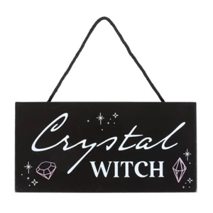 Crystal Witch Hanging Sign - Picture 1 of 1