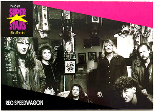 REO SPEEDWAGON  ProSet SuperStars MusiCards  1991 USA 1st Ed. CARD  32Yrs! RARE