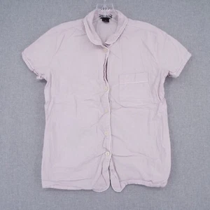 J. Crew Pajama Top Womens XS Extra Small Purple Short Sleeve Sleepwear - Picture 1 of 8