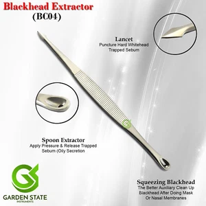 Blackhead Extraction Comedone Extractor Whitehead Acne Removal Double Ended - Picture 1 of 1
