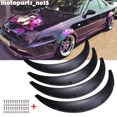 For Honda Prelude Civic Si Coupe Fender Flare Flexible Arch Wheel Wide Body 4.5" - Image 1 of 4