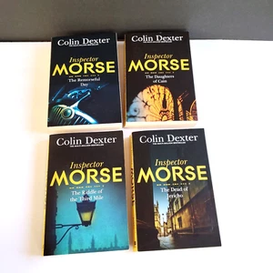 Lot of 4 Colin Dexter's Inspector Morse Novel Paperback Collection NY Bestseller - Picture 1 of 3