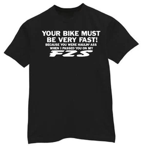 shirt Must Be Fast FZS 08 09 10 11 12 13 14 15 16 FZ S 2016 Yamaha custom made - Picture 1 of 12