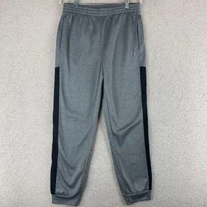 Champion Athletic Jogger Pants Boys Size XL Gray Elastic Waistband Polyester - Picture 1 of 9