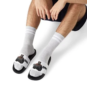 Men's PU Slide Sandals - Picture 1 of 11