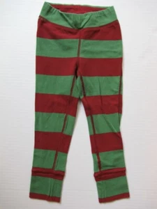 Gap Kids Girls Holiday Green and Red Stripped Play Time Leggings Size XS 4 5  - Picture 1 of 2