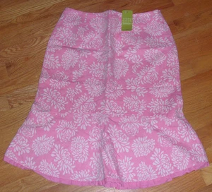 Nueva con etiquetas Falda Sigrid Olsen Isla Fusión Rosa Dama Talla 2 Pequeña S $99 - Imagen 1 de 3