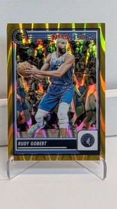 Rudy Gobert 2023-24  NBA HOOPS Premium Stock #52 Gold Seismic Wave Prizm /10  SP - Picture 1 of 11