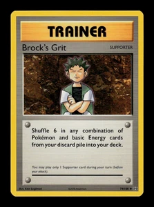 NM - Pokemon Brock's Grit 74/108 XY Evolutions Uncommon - Picture 1 of 2