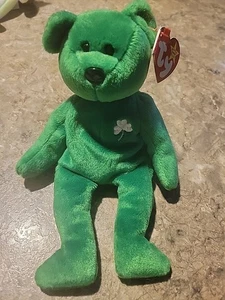 Ty Beanie Baby Erin The Bear 1997 Retired Plush Toy - Picture 1 of 4