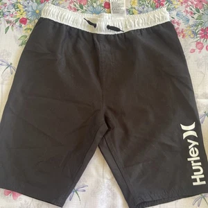 HURLEY SWIM TRUNKS/SHORTS BLACK Boys LARGE - Picture 1 of 3