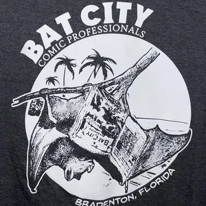 Bat City Comic Book Shop Florida Small 60/40 District Very Important Tee T-Shirt - Picture 1 of 4