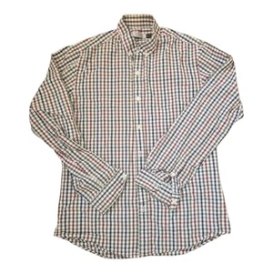 Mens Long Sleeve Checked Topman Size Medium Shirt Smart Casual - Picture 1 of 9