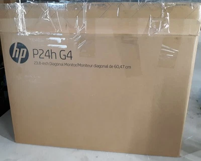 HP P24H G4 23.8" FHD Monitor w/ Stand + Power Cord+HDMI+VGA+DP NEW *OPEN BOX* - Image 1 of 4