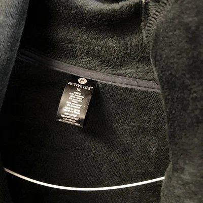 Women's Active Life Full Zipper Hoodie with Pockets Size XL Black NEW! - Image 1 of 4