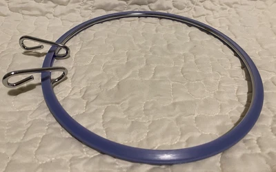 Purple Nurge Spring Hoops For Embroidery And Darning, Rim Height 7.5in Diameter - Image 1 of 4
