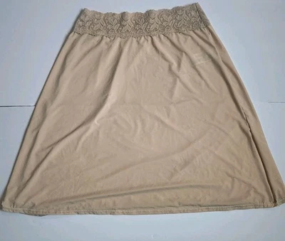 Vassarette Tan Beige Short 18" Half Slip Women’s XS Side Slit 11-072 - Image 1 of 4