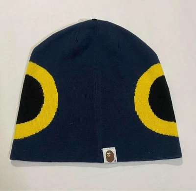 Gorra informal unisex azul marino tejido gorro usado Bape Foto 1 de 4