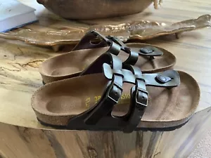 Birkenstock Zehenstegsandalen Leder SPARTA taupe braun Gr. 38 / 7 ~ TOP - Bild 1 von 4
