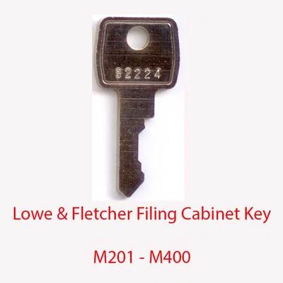Lowe & Fletcher Replacement Filing Cabinet Key M201-M400