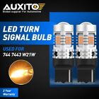 AUXITO 582 7440 W21W LED Turn Signal Indicator Parker Light Bulb Canbus Amber