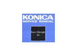 KONI Service Manual Koni-Omega M film camera REPAIR MANUAL Parts Lists DOWNLOAD - Picture 1 of 1