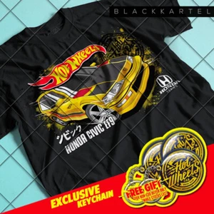 HOT WHEELS TSHIRT / UNISEX TEE COTTON ORIGINAL HONDA CIVIC EF9 - Picture 1 of 14
