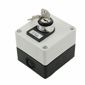 AC 660V 10A Three 3 Position Key Lock Rotary Selector Select Switch Station