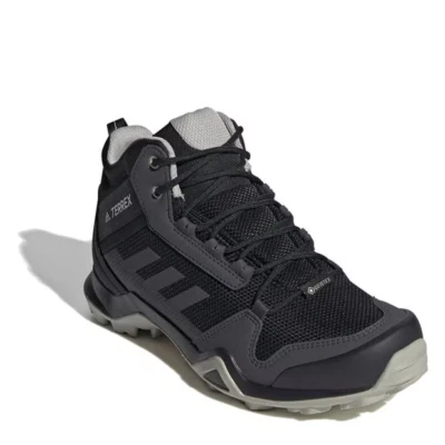 WOMENS ADIDAS TERREX AX3 MID GORE-TEX WALKING BOOTS - ALL SIZES - BLACK - EF3365