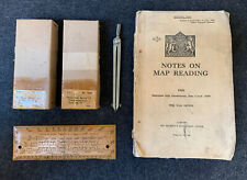 The War Office Map Reading Set c /w compasses, dividers, scale rule and set sq