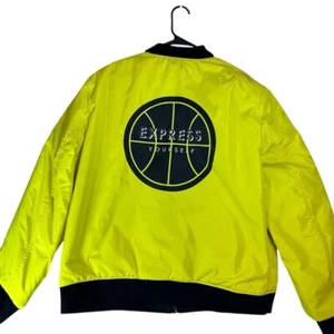 EXPRESS Mens LARGE reversible Basketball coat - Picture 1 of 14
