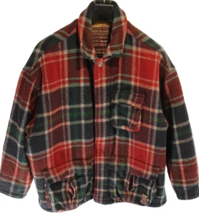 VTG Men's Abercrombie & Fitch Flannel Jacket Quilted Lining Plaid Wool Rugged XL - Picture 1 of 6