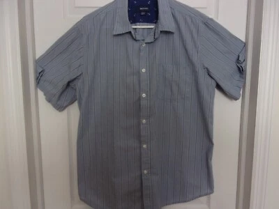 Basic Editions Men's Dress Shirt L Button, Short Sleeve - Image 1 of 3