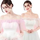Bridal Shawls and Wraps Lace Capes Capelet Beads Trim for Women Cocktail Dresses