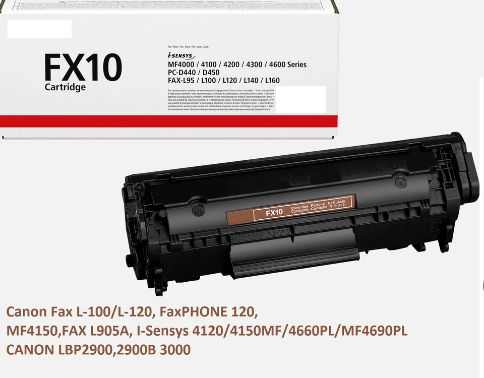 Toner COMPATIBILE per CANON LBP2900,2900B 3000 FX10 nero 3500 pag alta capacita' - Immagine 1 di 1