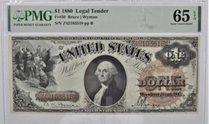 1880 $1 Legal Tender Fr.30 PMG 65 EPQ - Picture 1 of 2