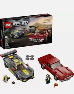 LEGO Speed Champions Chevrolet Corvette C8.R Auto da corsa e 1968 Chevrolet Corvett - Foto 1 di 3