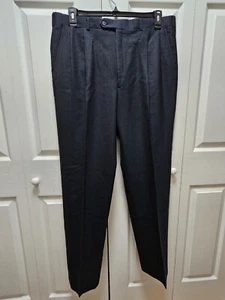 Christian Dior Men’s Tailored Cut Dress Pants Slacks Trousers 38"x33" Navy. - Picture 1 of 13