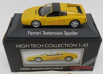 HIGH TECH COLLECTION HERPA 1/43 FERRARI TESTAROSSA SPYDER + ouvrants BOX #10313 - Photo 1/4