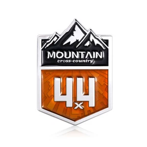 Emblema de coche de metal 3D Mountain Cross Country - Insignia 4x4 para Jeep duradero todoterreno - Imagen 1 de 5
