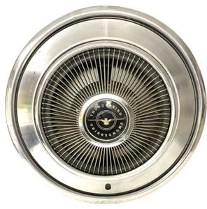 ORIGINAL FORD THUNDERBIRD 15" HUBCAP,TURBINE,STAINLESS STEEL,MAGNESIUM?71?2?3?4? - Picture 1 of 3