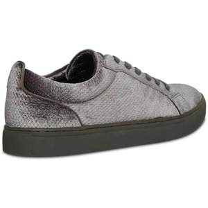 STEVE MADDEN Mens Gray Snake Back Tab Yali Round Toe Velvet Sneakers Shoes 11.5 - Picture 1 of 5