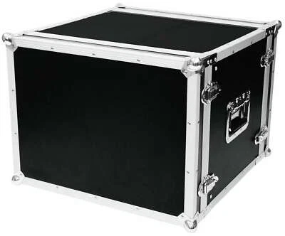 Effektrack 8 HE 19" DJ Studio Rack Case Flightcase 24 cm tief schwarz Verstärker - Bild 1 von 4