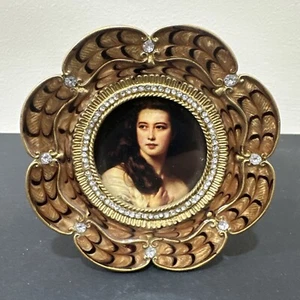 Vintage Rahmen, Strass und Emaille. - Bild 1 von 5