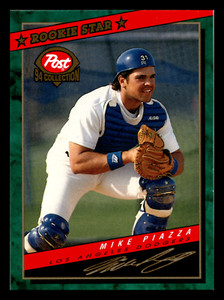 1994 Post Cereal Mike Piazza HOF Rookie Star #1 Los Angeles Dodgers NM-MINT