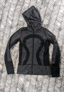 Lululemon Buceo Cremallera Completa Bolsillo Sudadera con Capucha Suéter Chaqueta Cuello Alto Entrenamiento Mujeres 6 - Imagen 1 de 8