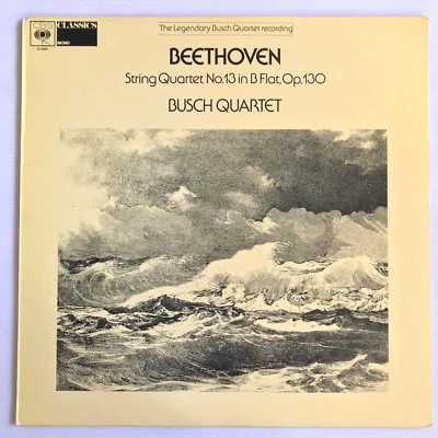 Busch Quartet  – Beethoven String Quartet No.13 Vinyl LP CBS NM - Image 1 of 4