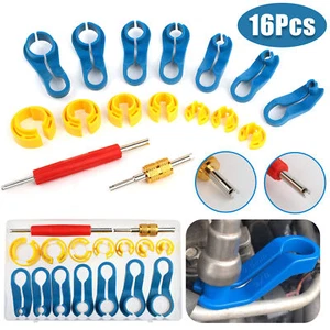 16PCS AC Disconnect Fuel Line Car Removal Tools Kits Quick Disconnect Tool Set - Picture 1 of 10