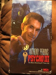 Psycho 3 VHS NTSC 1986 Anthony Perkins TAPE UNTESTED - Picture 1 of 4